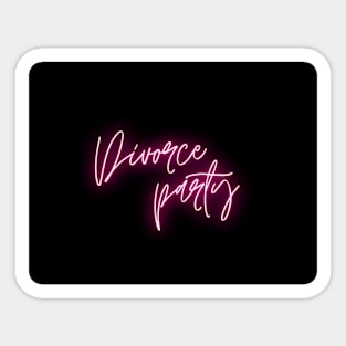 Divorce party Sticker